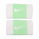 Rie&scaron;inės Nike Swoosh Doublewide N0001586117OS, balta sp./žalia sp., 2 vnt.