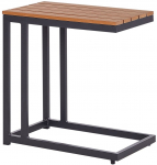 Lauko stalas Beliani Messina, ruda sp./juoda sp., 60 cm x 35 cm x 59 cm