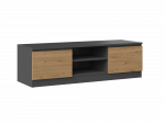 TV staliukas Malwa, antracito sp./ąžuolo sp., 120 cm x 40 cm x 36 cm
