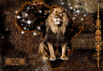 Fototapetas Artgeist Golden Lion, 70 cm x 100 cm