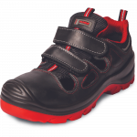 Darbo batai vyrams Panda Safety Birusa MF S1P SRC, be aulo, be pa&scaron;iltinimo, juoda/raudona, 43 dydis