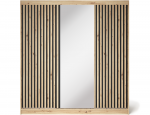 Spinta Emerio III, ąžuolo sp., 180 cm x 60 cm x 204 cm, su veidrodžiu