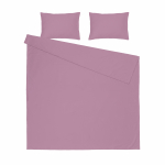 Patalynės užvalkalų komplektas Domoletti Solid PLUM, tamsiai violetinė sp., 200 x 220 cm