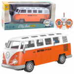 Rc autobusas Lean Toys City Retro, 1:30, oranžinė