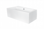 Vonia, laisvai pastatoma Besco Infinity, 160 cm x 100 cm x 55.5 cm, de&scaron;ininė, balta sp.