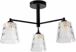 &Scaron;viestuvas lubų Candellux Lighting Kair 33-56146, E27, 3 x 40 W, skaidri sp. / juoda sp.