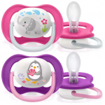 Čiulptukas Philips Avent Ultra Air Animals, 6+ mėn., sidabro sp./rožinė sp./violetinė sp.