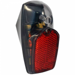Dviračių žibintas UNION MARWI UN-4307 9088126, plastikas, juoda/raudona