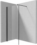 Du&scaron;o sienelė Deante Kerria Plus, 100 cm x 200 cm, skaidri sp./juoda sp.