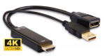 Adapteris MicroConnect HDMDPP1 HDMI, Displayport M-F, juoda sp.