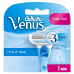 Skutimosi peiliukas Gillette Venus Close & Clean, 8 vnt