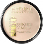 Kompaktinė pudra Eveline Anti Shine Complex, &scaron;viesiai ruda sp., 32 natural, 14 g