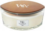 Žvakė, aromatinė WoodWick Linen 76135E, 40 h, 453.6 g, Balta sp.