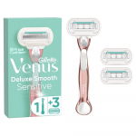 Gillette Venus Sensitive Rose Gold Skustuvas + Galvutės 3 vnt