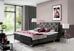 Lova dvigulė continental Adel Dora 95, 140 x 200 cm, pilka sp., su čiužiniu, su grotelėmis