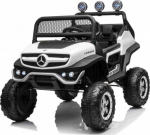 Vaiki&scaron;kas elektromobilis Ramiz Mercedes Benz Unimog, balta sp.