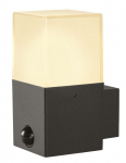 Sieninis lauko &scaron;viestuvas SLV Grafit, 11W, E27, IP44, grafito sp., 8.5 cm x 17 cm
