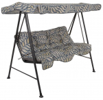 Lauko sūpynės Patio Tora, geltona sp./pilka sp., 175 cm x 95 cm x 140 cm