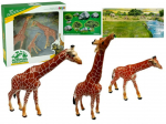 Figūrėlių rinkinys, žirafa Lean Toys Animal Kingdom, 3 vnt., ruda sp.