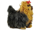 Žaislinis gyvūnas &scaron;uo Lean Toys Yorkshire Terrier, 20 cm, ruda sp./juoda sp.