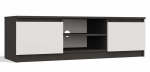 TV staliukas Malwa, antracito sp./balta sp., 120 cm x 40 cm x 36 cm