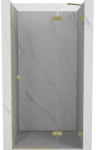 Du&scaron;o durys Mexen Lunar 834-125-000-55-00-P, 125 cm x 200 cm, brushed gold/grūdintas
