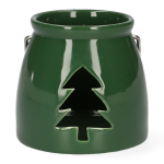Žvakidė Homla Christmas Tree, keramika, &Oslash; 8 cm, 8 cm, žalia sp.