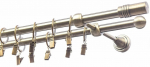 Karnizo komplektas Eliza Cylinder, 180 cm, &Oslash; 16 mm, antikinio aukso