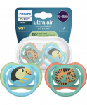 Čiulptukų rinkinys Philips Avent Ultra Air, 6+ mėn., mėlyna sp./žalia sp.