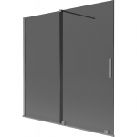 Vonios sienelė Mexen Velar, 160 cm x 150 cm, gun metal sp./tonuotas