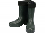 Guminiai batai moterims Vorel Wellingtons 73933, su aulu, su pa&scaron;iltinimu, žalia sp., 38 dydis