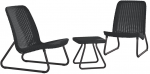 Lauko baldų komplektas Keter Rio Patio Set of 2 seats, pilka sp., 2 vietų