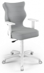 Vaiki&scaron;ka darbo kėdė Duo VT03 Size 5, 40 x 40 x 86 - 99 cm, balta sp./pilka sp.