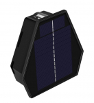 Sieninis &scaron;viestuvas su saulės baterija CristalRecord Diamant, IP54, juoda sp.