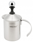 Puodelis pienui King Hoff KH 3126, 800 ml, sidabro sp., nerūdijantysis plienas