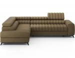 Kampinė sofa - lova Kanedo Nube 20, &scaron;viesiai ruda sp., kairinė, 204 x 269 cm x 86 cm