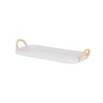 Serviravimo padėklas Home4you Deia, 31.5 cm x 5.5 cm, 12 cm, Balta sp.