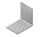 Tvirtinimo kampas Haushalt, 100 mm x 100 mm x 60 mm x 2.5 mm