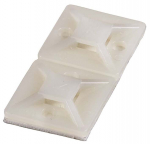 Kabelių dėtuvė Haupa Self Adhesive Sockets, 19 x 10 mm, 100 vnt., balta