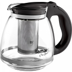 Arbatinukas su sieteliu Lamart, 1.5 l, skaidri sp./juoda sp.
