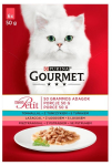&Scaron;lapias kačių maistas Purina Gourmet Adult, žuvis, 0.05 kg, 6 vnt.