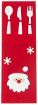 Kalėdinis stalo įrankių dėklas TG61468, 24.5 cm x 8.5 cm, (spalva/dizainas parenkami atsitiktine tvarka)