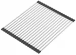 Indų džiovykla Quadron Qmat, 38.3 cm x 32 cm, nerūdijantysis plienas/silikonas, sidabro sp./juoda sp.