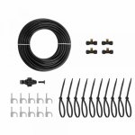 Vandens rūko sistema Bradas Black Line, plastikas, 600 cm, juoda