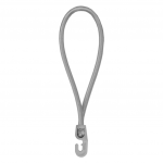 Tvirtinimo guma su rutuliuku Bradas Bungee Hook, 25 cm, guma, pilka, 25 vnt.