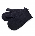 Virtuvės pir&scaron;tinė, rinkinys Was Heat Resistant, 44 cm, juoda sp., 2 vnt.