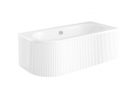 Vonia, įmontuojama Besco Avita Right, 180 cm x 80 cm x 55.5 cm, asimetrinė, balta
