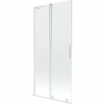 Vonios sienelė Mexen Velar L, 95 cm x 150 cm, white sp./skaidrus