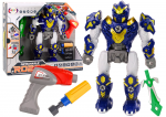 Žaislinis robotas Lean Toys Detachable, 24 cm, mėlyna sp./balta sp.