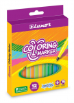 Flomasteriai Luxor 6101 / 12BOX, vienpusiai, 12 vnt.